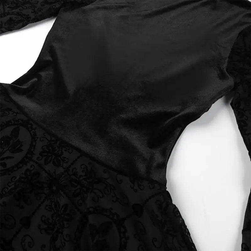 Gotisches Mini-Kleid Black Veil Makabre Dance | Victorian Gothic