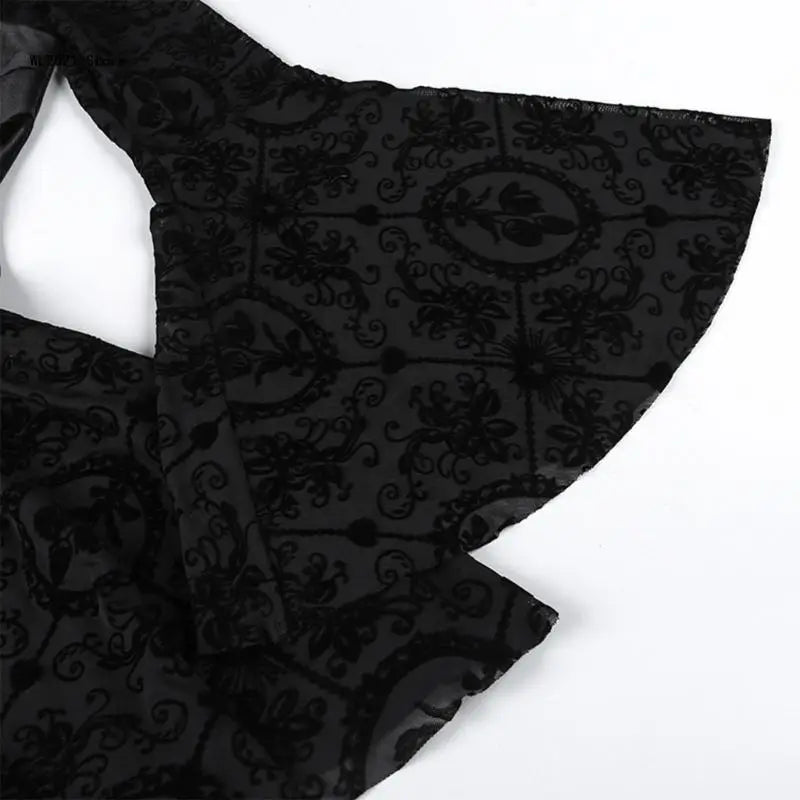 Gotisches Mini-Kleid Black Veil Makabre Dance | Victorian Gothic