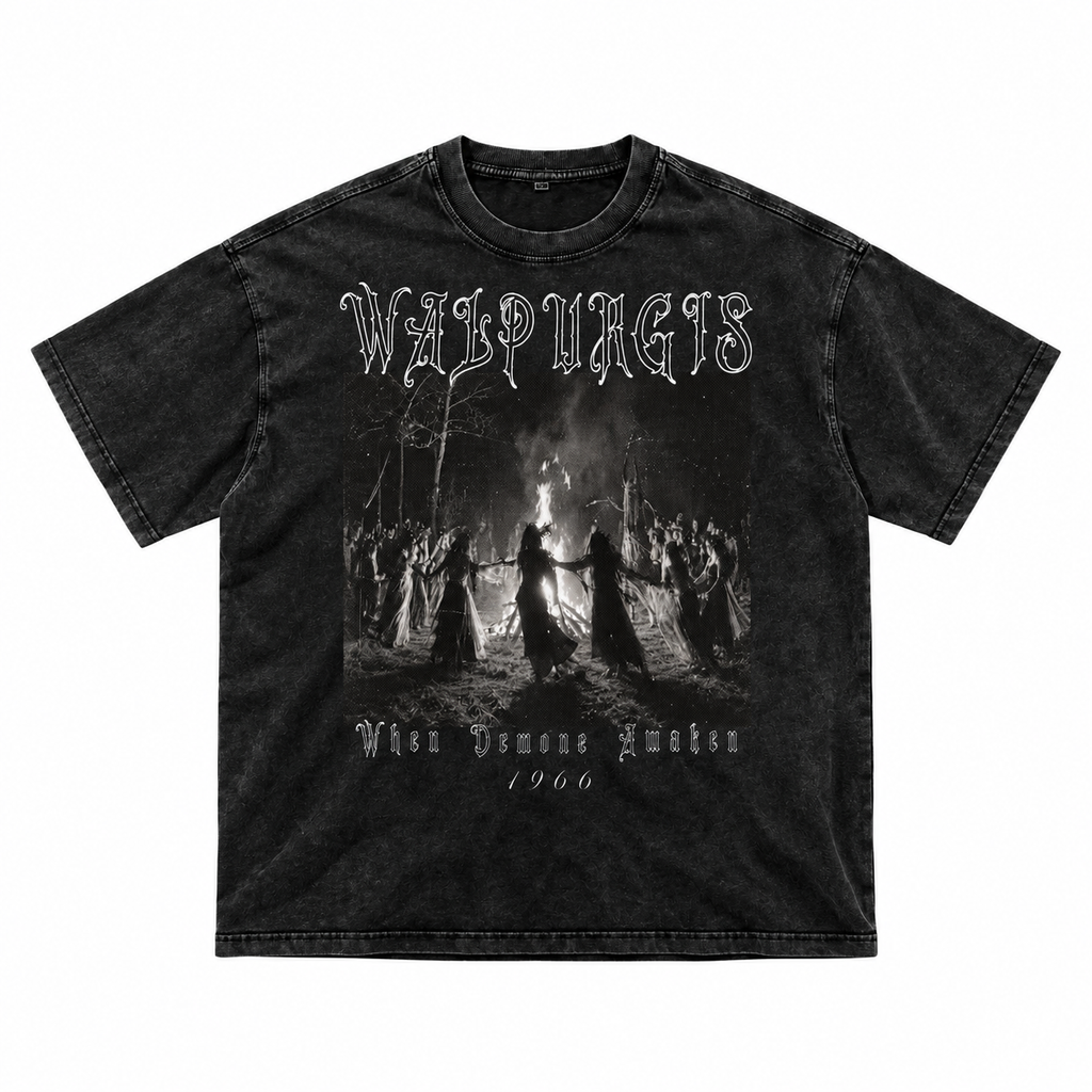 Gotisches Vintage-T-Shirt Walpurgisnacht | WALPURGIS 1966 – 250 GSM