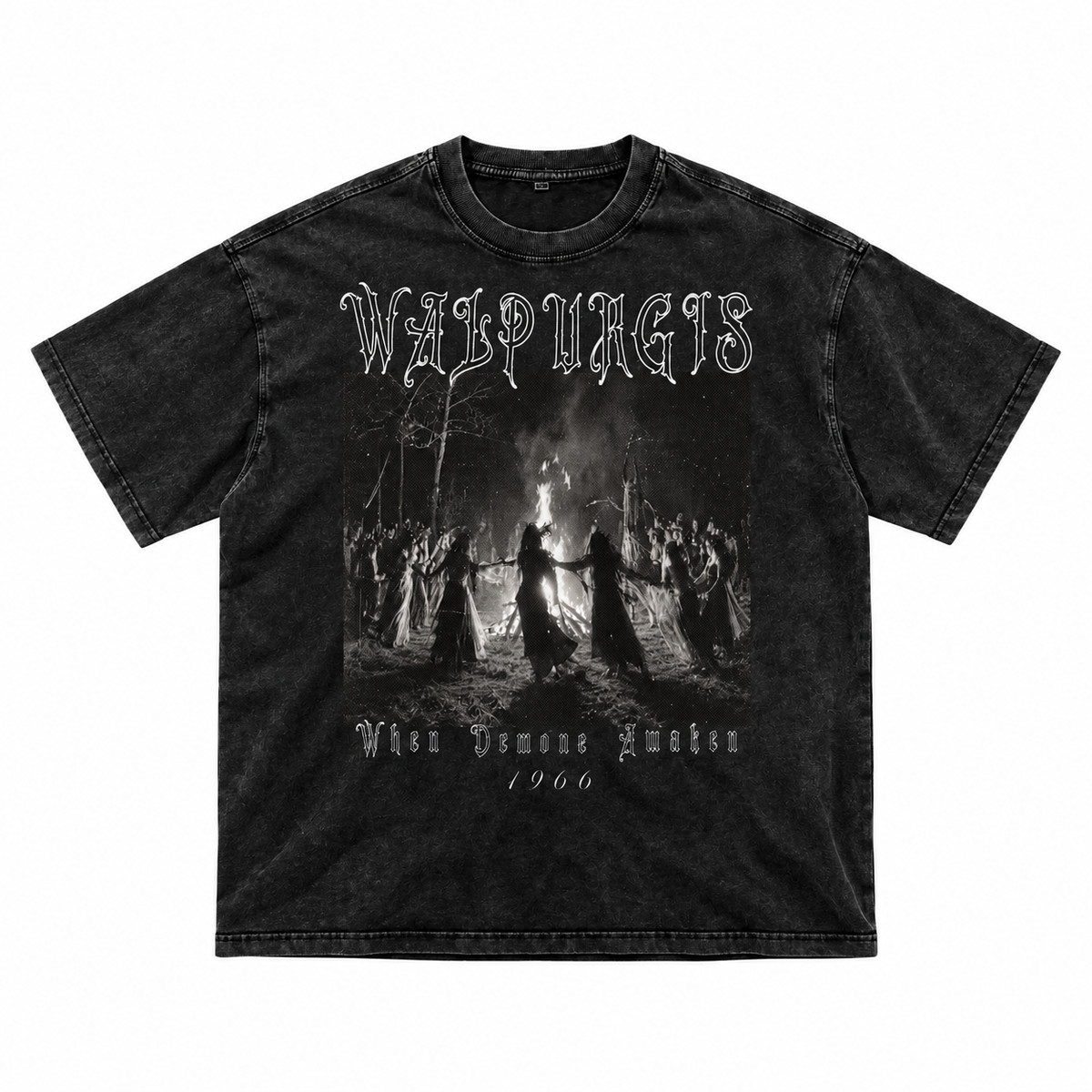 Gotisches Vintage-T-Shirt Walpurgisnacht | WALPURGIS 1966 – 250 GSM