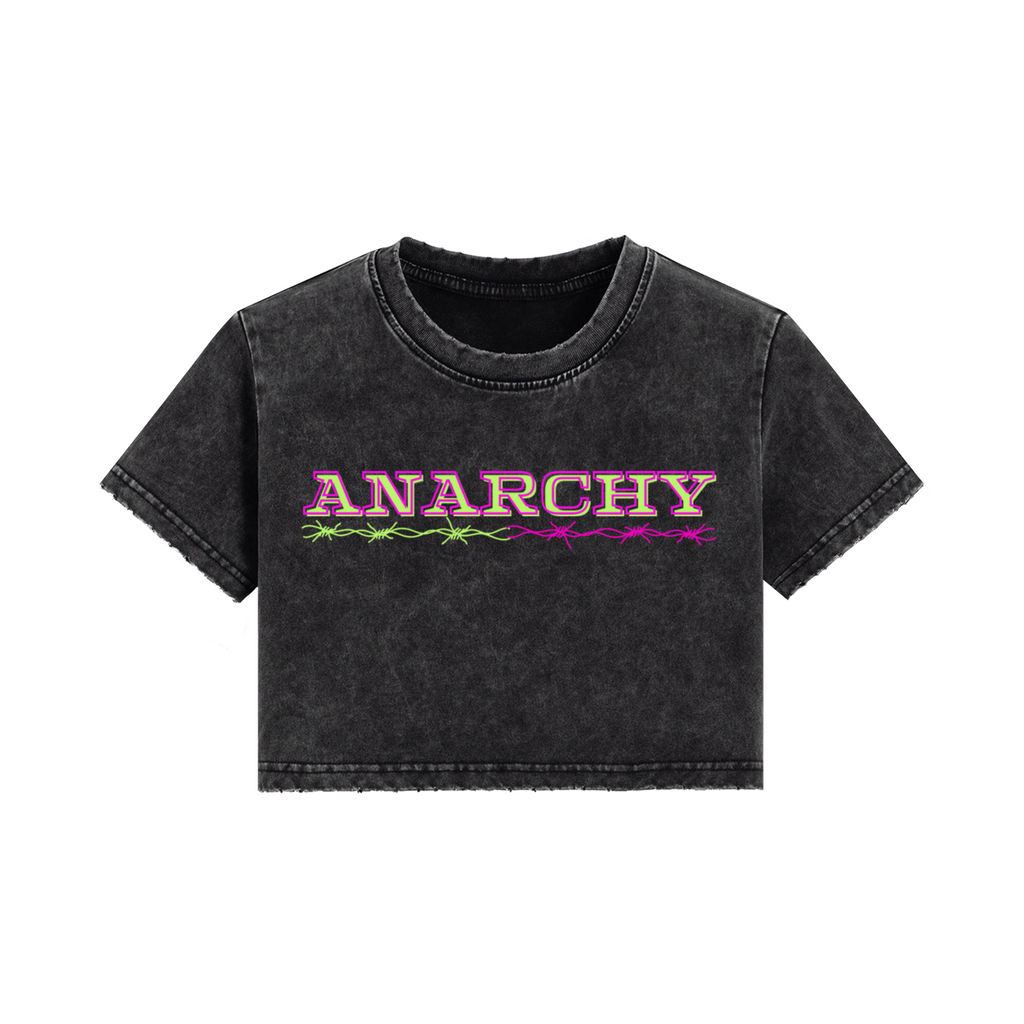 Pastel Punk Anarchy Crop Top 