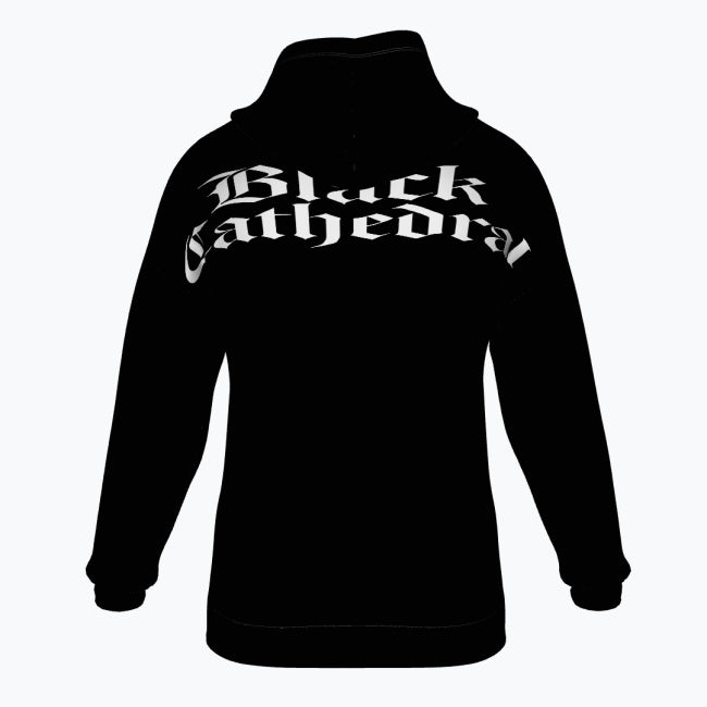 Gothic Oversize-Hoodie aus French Terry | Black Cathedral Shadow Hoodie | Made in Poland