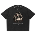 Gotisches Unisex-T-Shirt mit Nieten Vampire Dream | Heavy Cotton 285 GSM