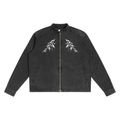 Schwarze gotische Jeansjacke Ezoteric Gothic Skull