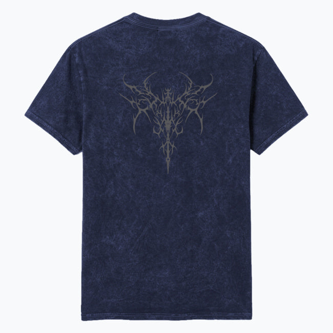 Gothic T-Shirt Unisex im Washed-Look – DARK MIND NIGHT FOREST | 100 % Baumwolle