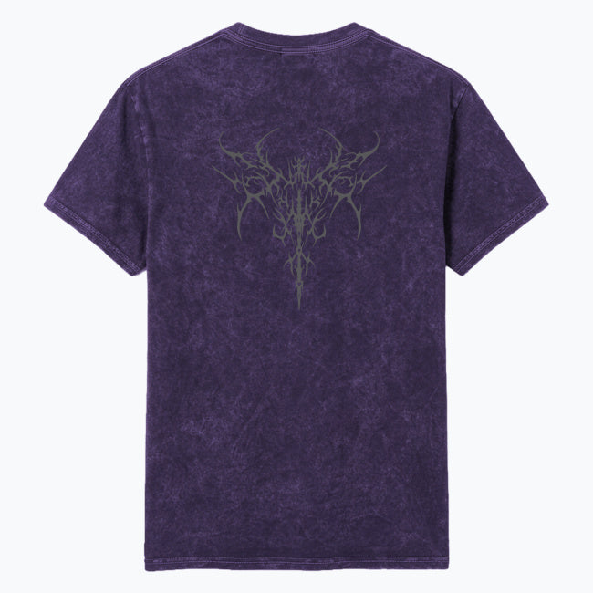 Gothic T-Shirt Unisex im Washed-Look – DARK MIND NIGHT FOREST | 100 % Baumwolle