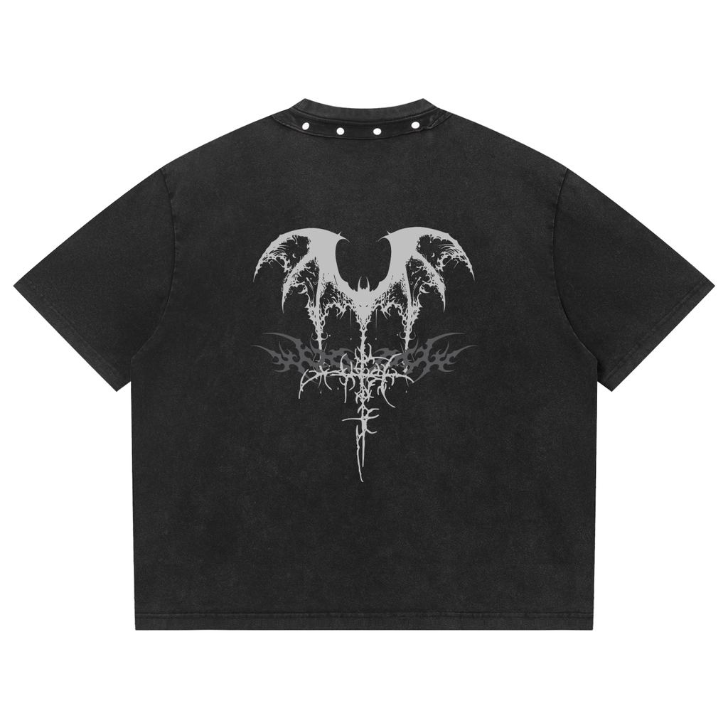 Gotisches Unisex-T-Shirt mit Nieten Vampire Dream | Heavy Cotton 285 GSM
