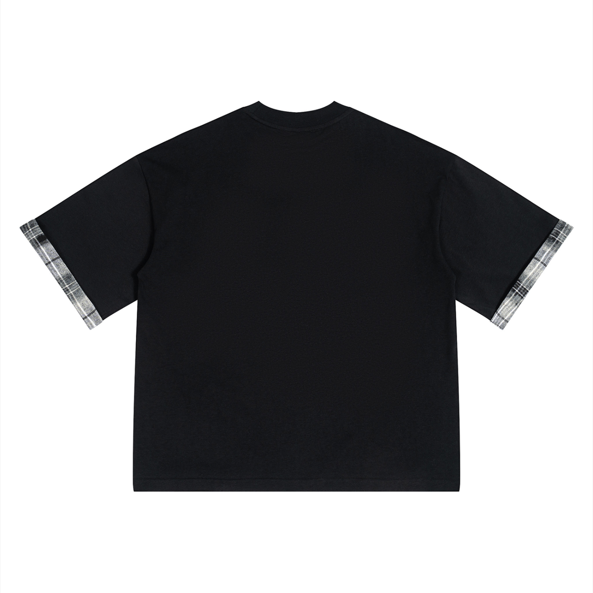 Grunge Goth Unisex-T-Shirt mit Karomuster | Pretty Things Rot Too | Gothic Streetwear