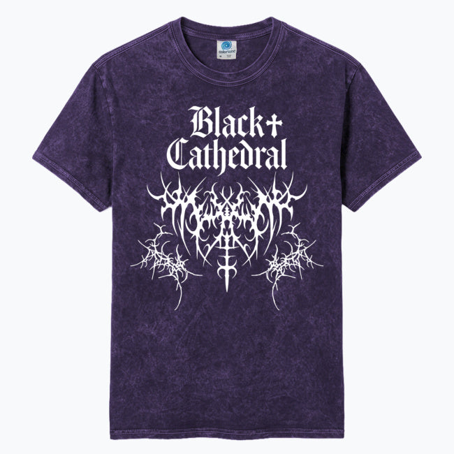 Gotisches T-Shirt Black Cathedral | Dornen der Entropie | Vintage Washed Heavy Cotton
