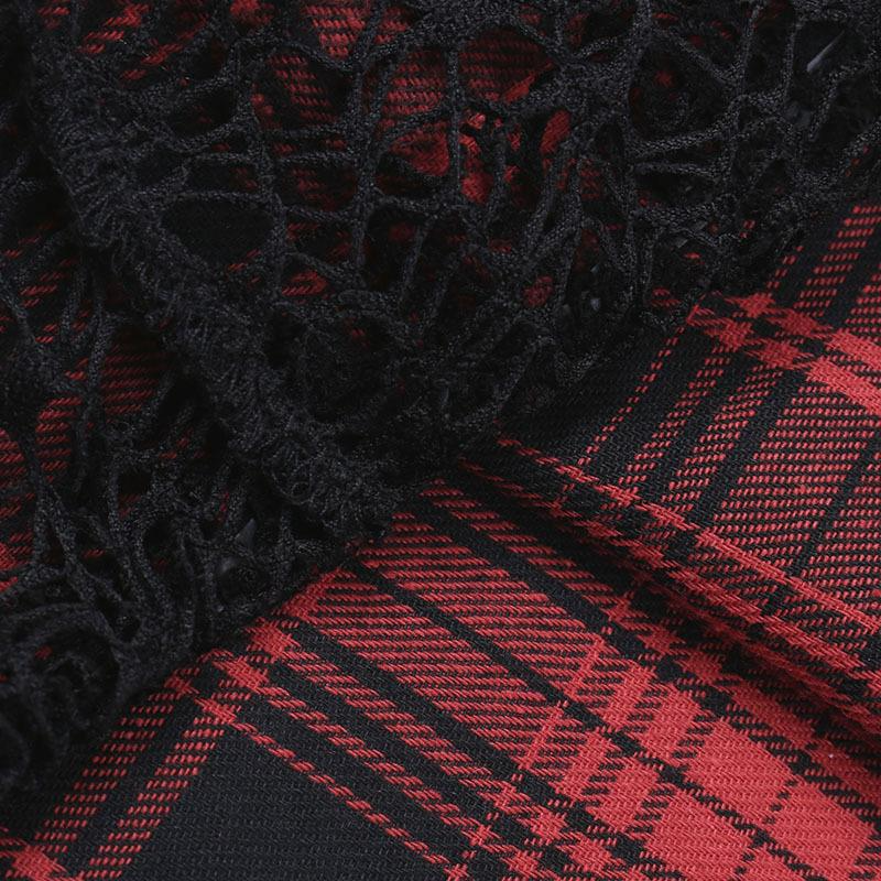 Gotisches Mini-Kleid Altgoth Tartan