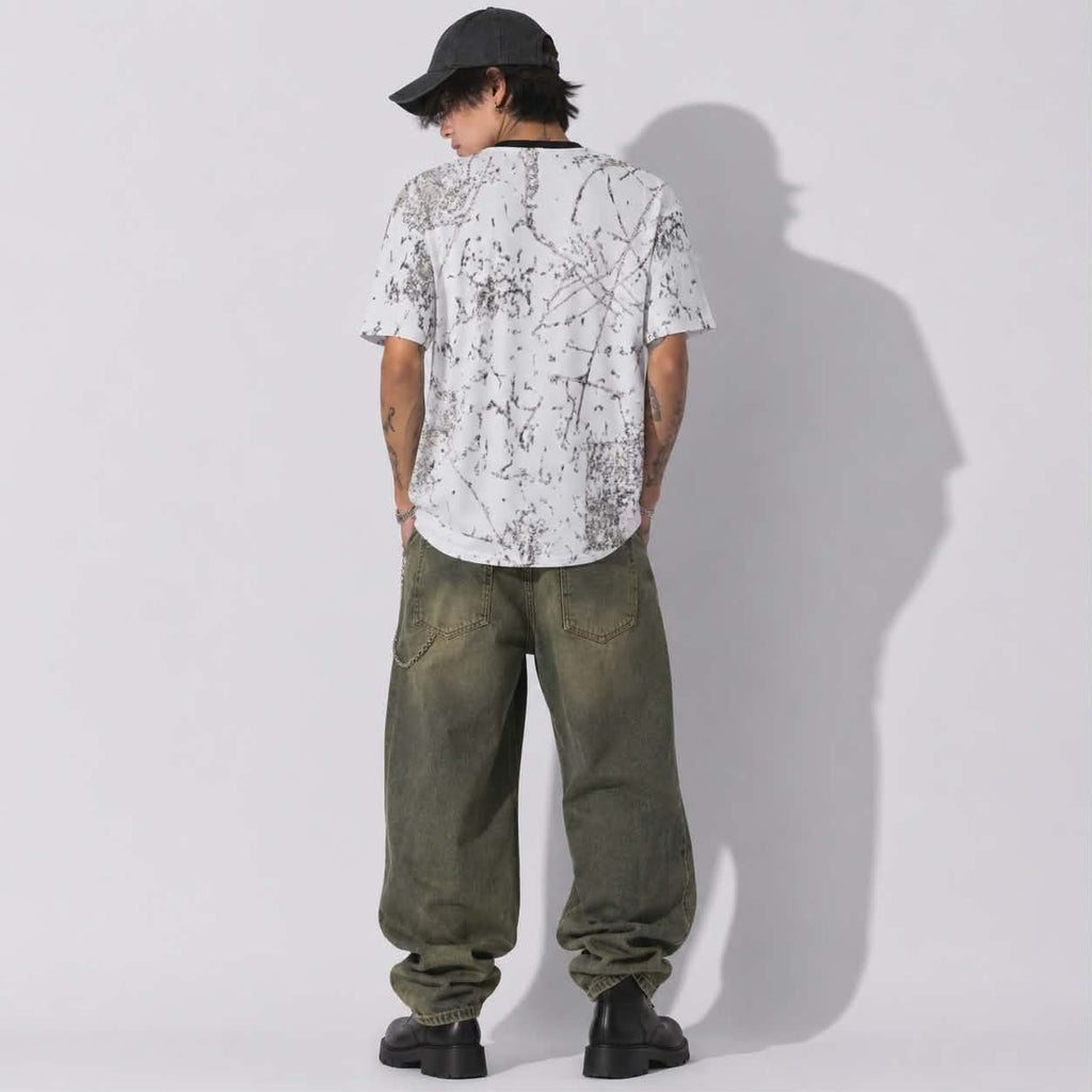 Grunge Reaper Skull T-Shirt | Oversize Gothic Streetwear T-Shirt