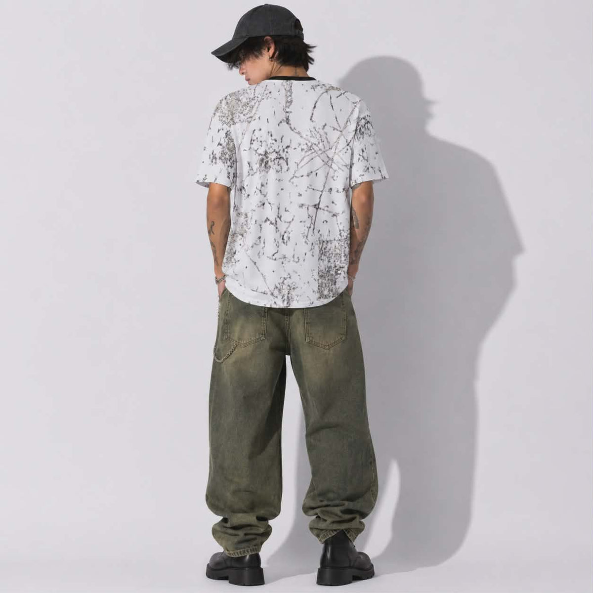 Grunge Reaper Skull T-Shirt | Oversize Gothic Streetwear T-Shirt