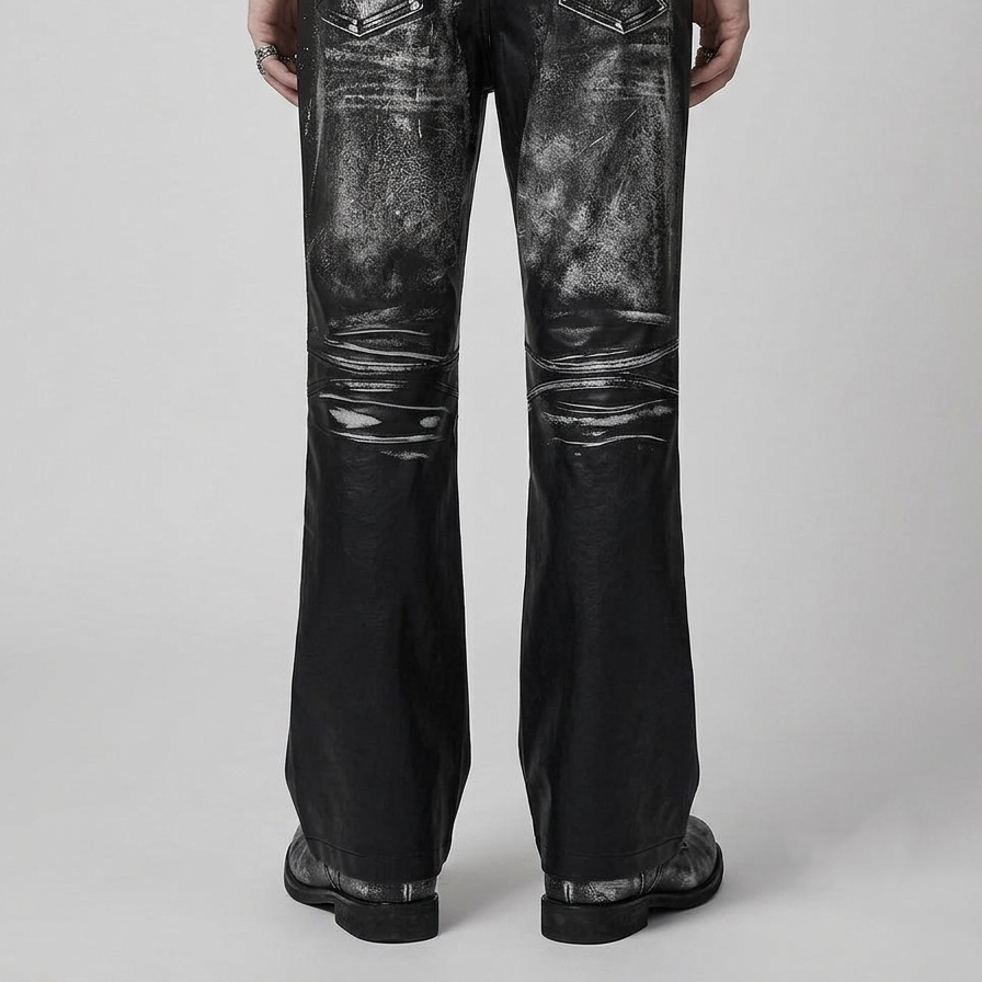 Unisex Baggy Punk-Hose | Ash Requiem | Punkgoth Streetwear