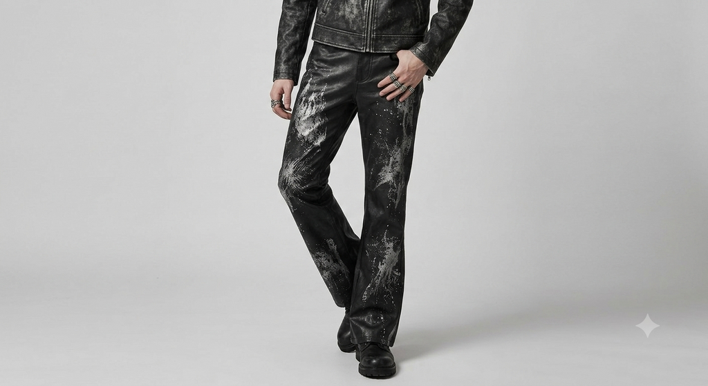 Unisex Baggy Punk-Hose | Ash Requiem | Punkgoth Streetwear