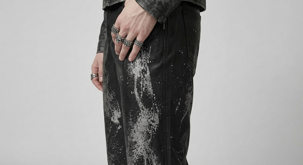 Unisex Baggy Punk-Hose | Ash Requiem | Punkgoth Streetwear